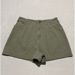 Vintage USA Sonoma Jean Company Petite Green High Waist Mom Shorts Size 10‎
